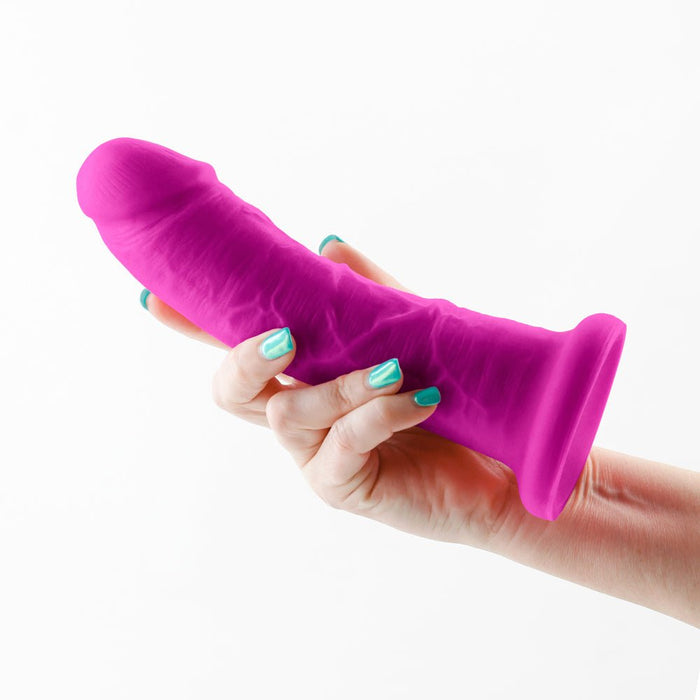 Colours Dual Density Girth 7 In. Dildo Purple - SexToy.com