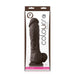 Colours Pleasures 8in Dildo Dark Brown - SexToy.com