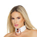 Coquette Pleasure Collection Choker White - SexToy.com