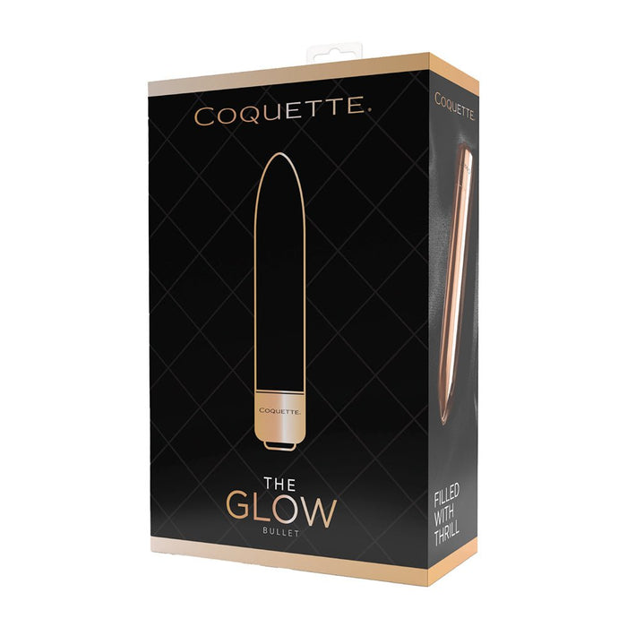 Coquette The Glow Bullet - Black/Rose Gold - SexToy.com