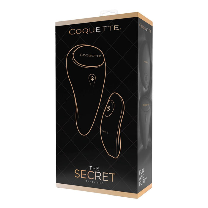 Coquette The Secret Panty Vibe - Black/Rose Gold - SexToy.com