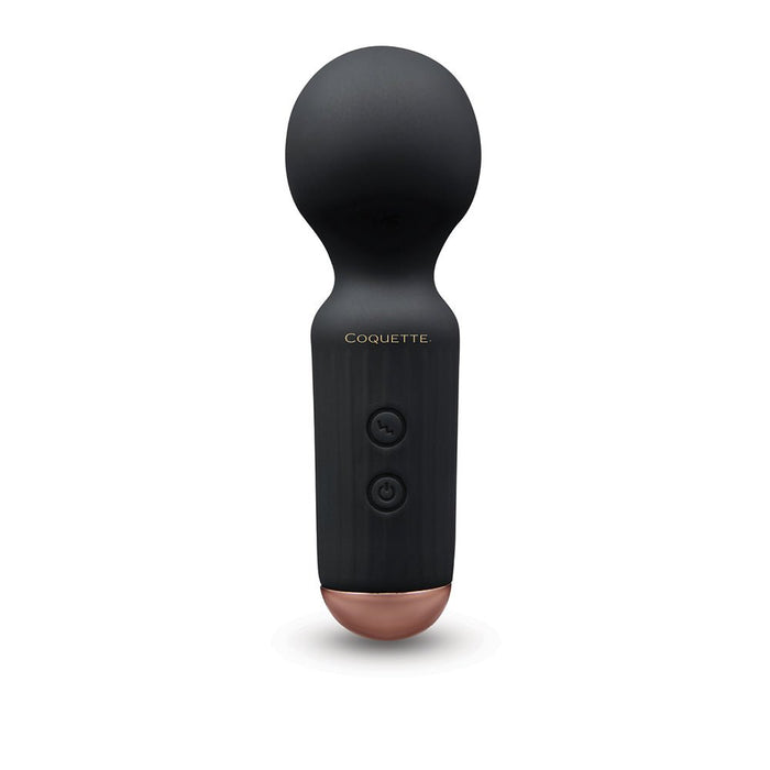 Coquette The Small Wonder Mini Wand - Black/Rose Gold - SexToy.com