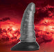 Creature Cocks Beastly Tapered Bumpy Silicone Dildo - Silver/Black - SexToy.com