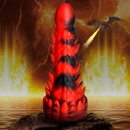 Creature Cocks Demon Rising Scaly Dragon Silicone Dildo - SexToy.com