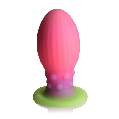 Creature Cocks Glow in the Dark Silicone Egg - XL Multi Color - SexToy.com