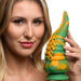 Creature Cocks Monstropus Tentacled Monster Silicone Dildo - Green/Yellow - SexToy.com