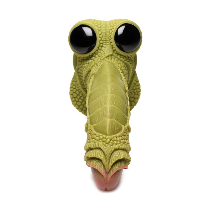 Creature Cocks Swamp Monster Scaly Silicone Dildo - Green - SexToy.com