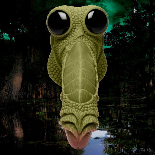 Creature Cocks Swamp Monster Scaly Silicone Dildo - Green - SexToy.com