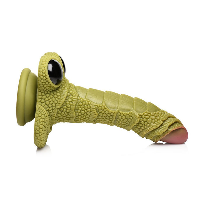 Creature Cocks Swamp Monster Scaly Silicone Dildo - Green - SexToy.com