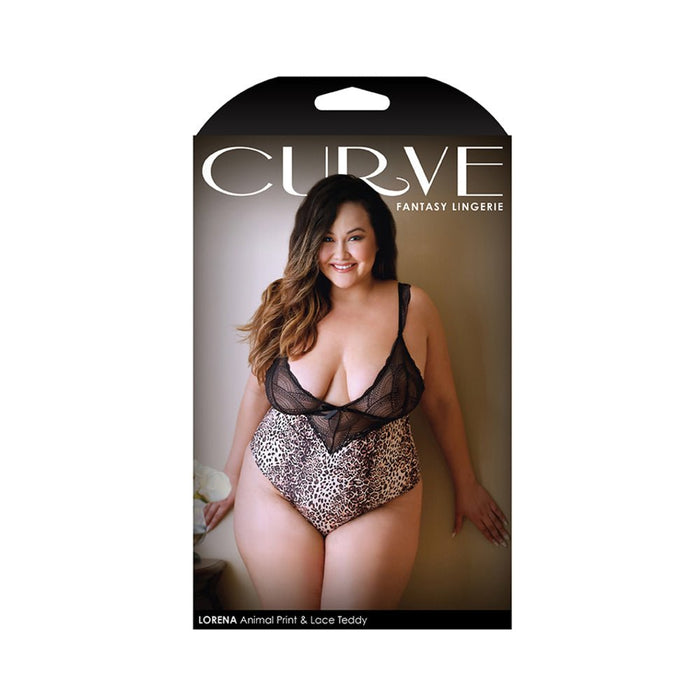 Curve Lorena Animal Print Teddy 1x/2x - SexToy.com