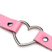 Dark Heart Chrome Heart Choker - Pink - SexToy.com