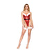 Dreamgirl Sequin Santa Teddy and Garter Belt Ruby L - SexToy.com