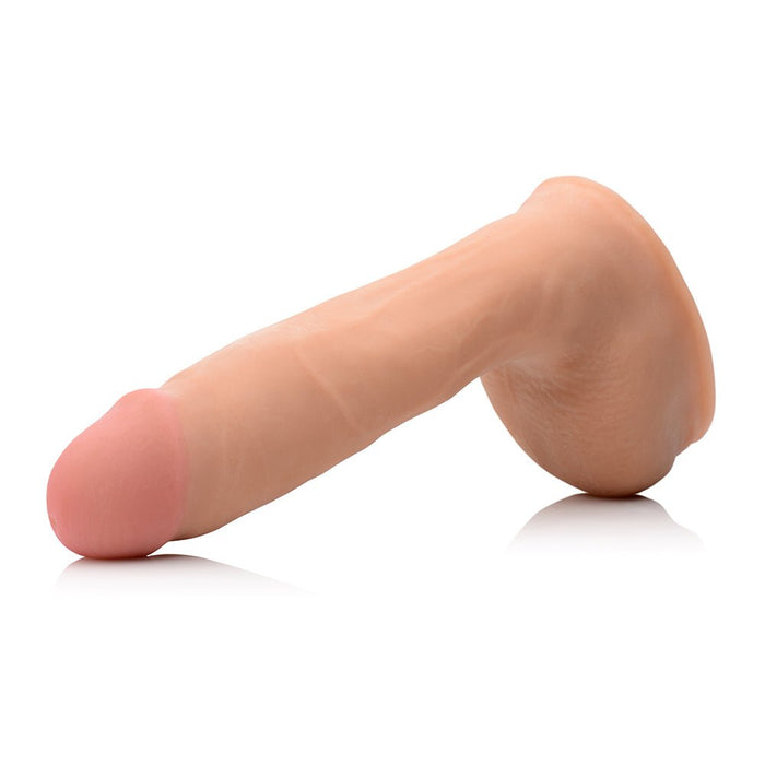 Dual Density Squirting Dildo 8.5 inches Beige - SexToy.com