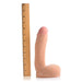 Dual Density Squirting Dildo 8.5 inches Beige - SexToy.com