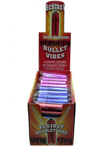 Ecstasy Color Bullet Vibes - Display Of 36 - SexToy.com