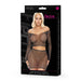 Electric Lingerie Long Sleeve Fishnet Crop Top & Mini Skirt Set O/S - SexToy.com