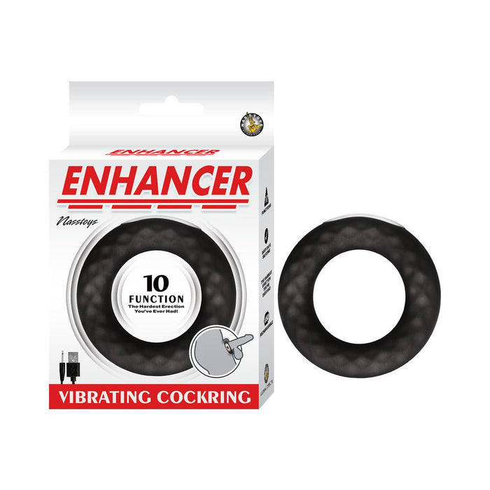 Enhancer Vibrating Cockring Black - SexToy.com