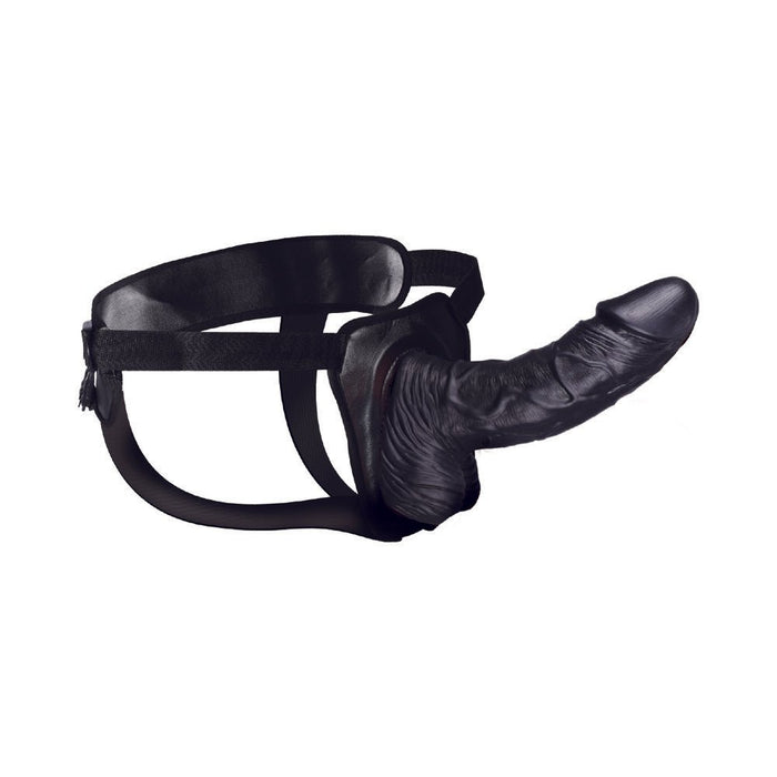 Erection Assist Hollow Strap - On 8.5in Bk - SexToy.com