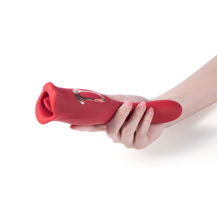 Eva Sucking Mouth Vibrator - Red - SexToy.com