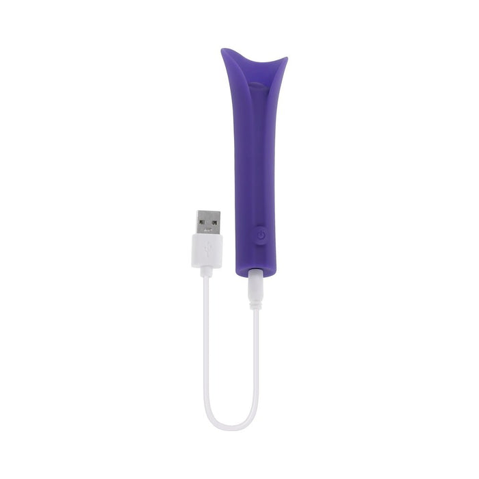 Evolved Full Coverage Rechargeable Bullet Silicone Purple - SexToy.com