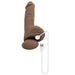 Evolved Full Monty Rechargeable Remote - Controlled Thrusting Twirling 9 in. Silicone Dildo Dark - SexToy.com