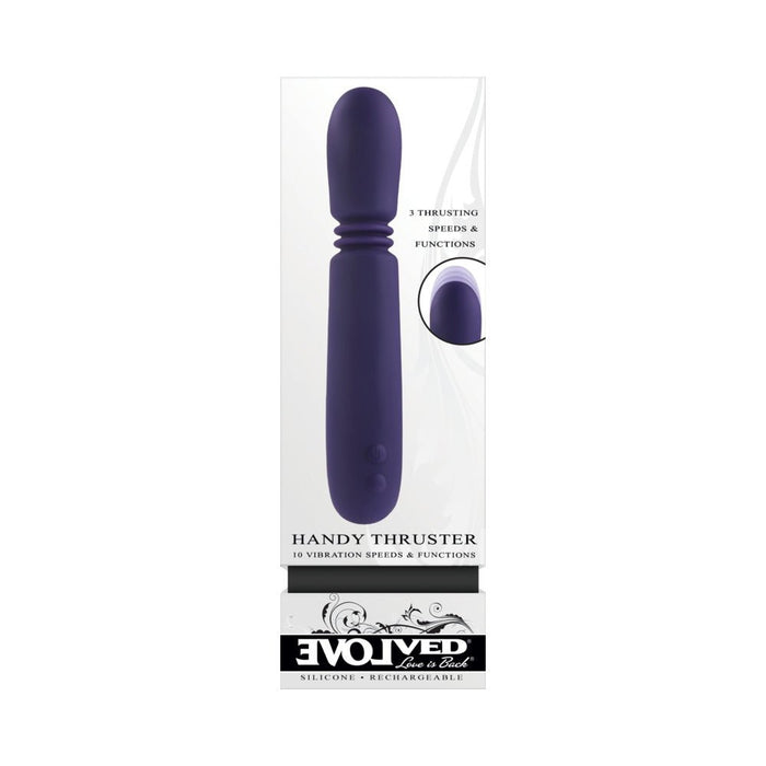 Evolved Handy Thruster Rechargeable Thruster Vibe Silicone Purple - SexToy.com