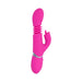 Evolved Pink Dragon Rechargeable Thrusting Dual Stimulator Silicone Pink - SexToy.com