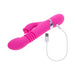 Evolved Pink Dragon Rechargeable Thrusting Dual Stimulator Silicone Pink - SexToy.com