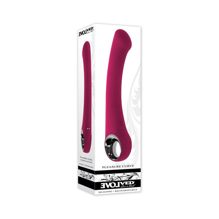 Evolved Pleasure Curve Burgundy - SexToy.com