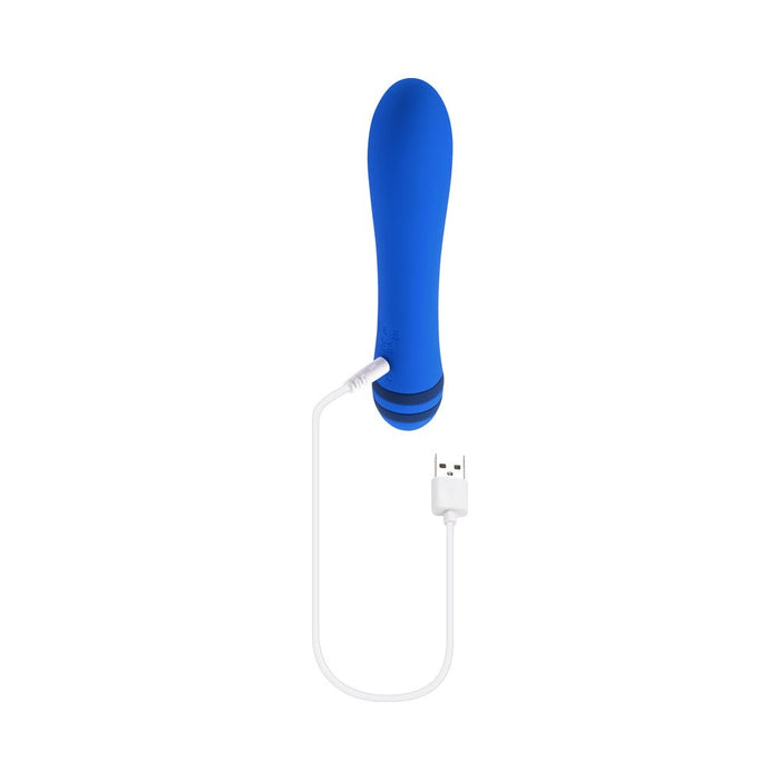 Evolved The Pleaser Rechargeable Vibrator Silicone Blue - SexToy.com