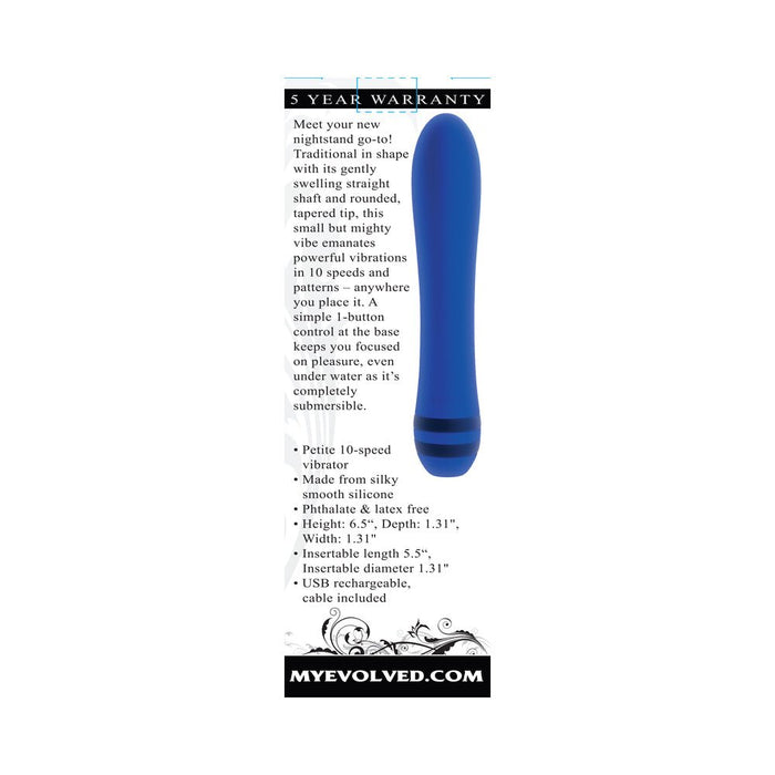 Evolved The Pleaser Rechargeable Vibrator Silicone Blue - SexToy.com