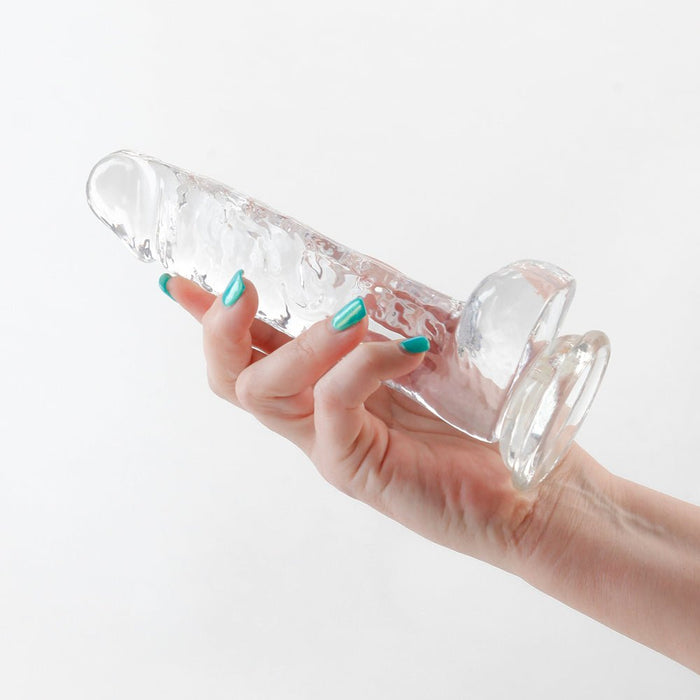 Fantasia Ballsy 6.5 In. Jelly Dildo Clear - SexToy.com