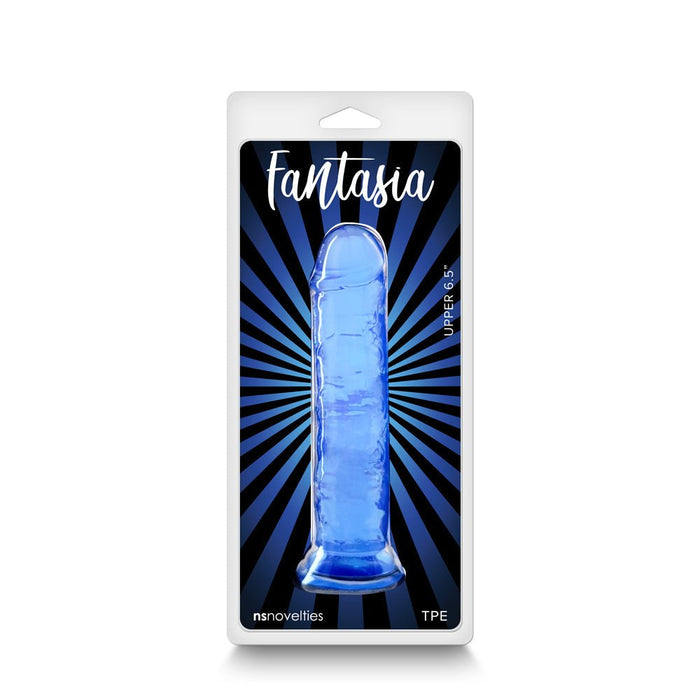 Fantasia Upper 6.5 In. Jelly Dildo Blue - SexToy.com