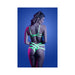 Fantasy Lingerie Glow Mirage Bandage Bra & Panty Neon Lemon L/xl - SexToy.com