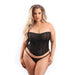 Fantasy Lingerie Mesh Corset with Zipper Front and G - String 2XL - SexToy.com