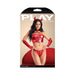 Fantasy Lingerie Play Haute In Here Front Zip Harness Top and Panty: Arm Bands & Headband Costume M/L - SexToy.com