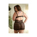 Fantasy Lingerie Tease Paige Lace Chemise & G-string Panty Black 1xl/2xl - SexToy.com