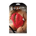 Fantasy Lingerie Vixen Hearts On Fire Crotchless Lace Teddy with Open Pearl Draped Back Red Queen Size - SexToy.com