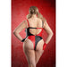 Fantasy Lingerie Wild Card 3 - Piece Jester Costume Set Red - SexToy.com