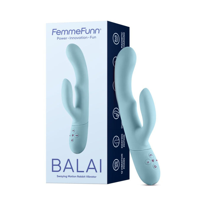 Femme Funn Balai Side to Side Swaying Rabbit - Light Blue - SexToy.com