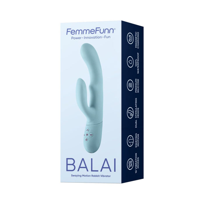 Femme Funn Balai Side to Side Swaying Rabbit - Light Blue - SexToy.com