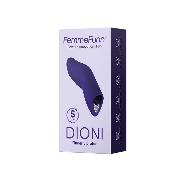 Femme Funn Dioni Wearable Finger Vibe - Large Dark Purple - SexToy.com