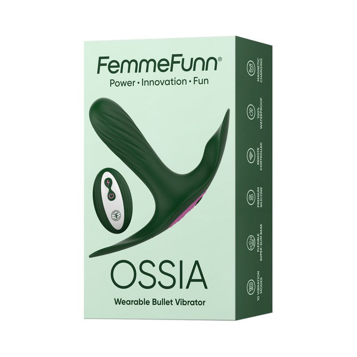 Femme Funn Ossia Wearable Vibrator - Dark Green - SexToy.com