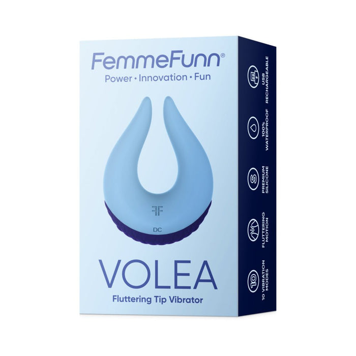 Femme Funn Volea Fluttering Tip Vibrator - Dark Purple - SexToy.com