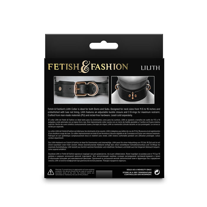 Fetish & Fashion Lilith Collar Black - SexToy.com