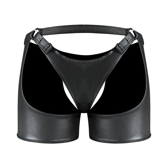 Fetish Poseidon Nylon Spandex Tear Off Cup Thong Short Black L/LX - SexToy.com