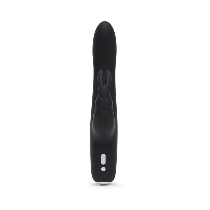 Fifty Shades of Grey Greedy Girl Rechargeable Slimline Rabbit Vibrator - Black - SexToy.com