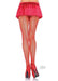 Fishnet Back Seam Pantyhose Os Red - SexToy.com