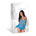 Flirty Hearts Flutter Baby Doll & High Leg Tanga Set Blue Sugar L/X - SexToy.com