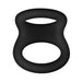 Forto F - 22: Double Ring Liquid Silicone 53/55 Mm Black - SexToy.com